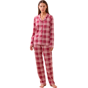 Pigiama donna caldo cotone articolo scotty Noidinotte