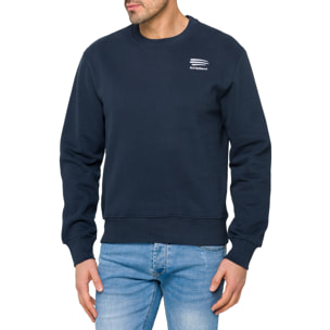 Felpa MAKALU girocollo in cotone Blu navy