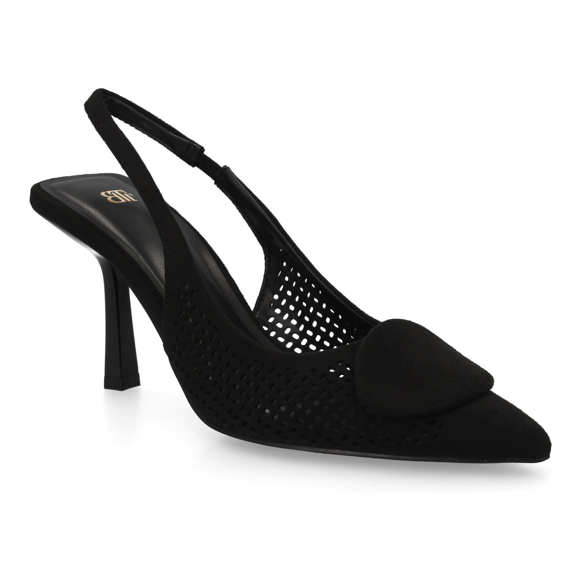 Zapato destalonado calado mujer tacón elegante