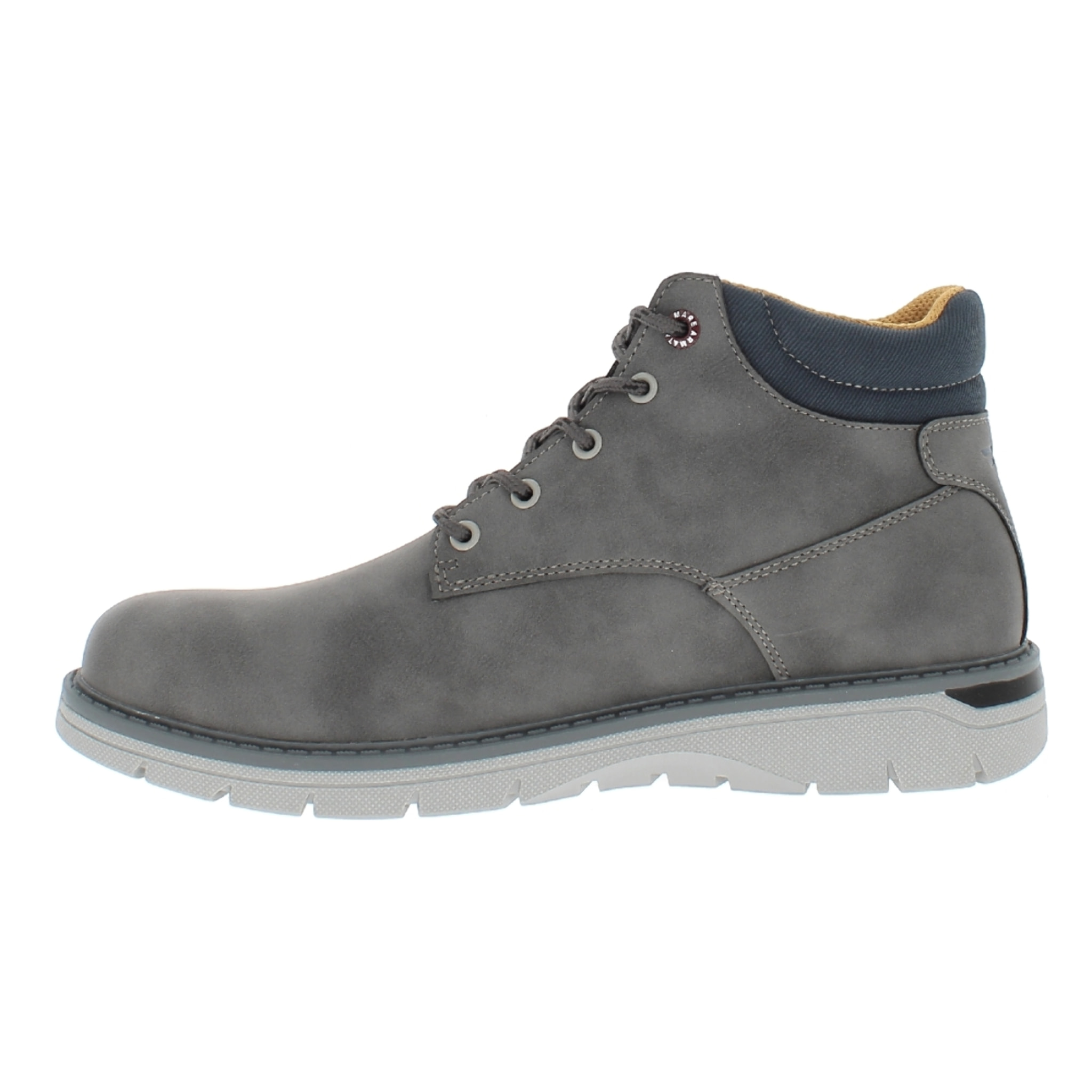 Armata di Mare Scarpe Polacco Uomo Stivaletti Casual con Soletta Rimovibile in Memory Foam AMU W24M613 Grey