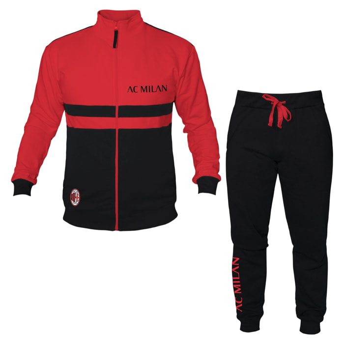 Tuta Homewear Bambino MILAN Prod. Ufficiale Cotone Felpato