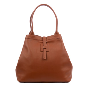 Aurigo borsa Shopper donna in vera pelle Dollaro. Doppia posizione.