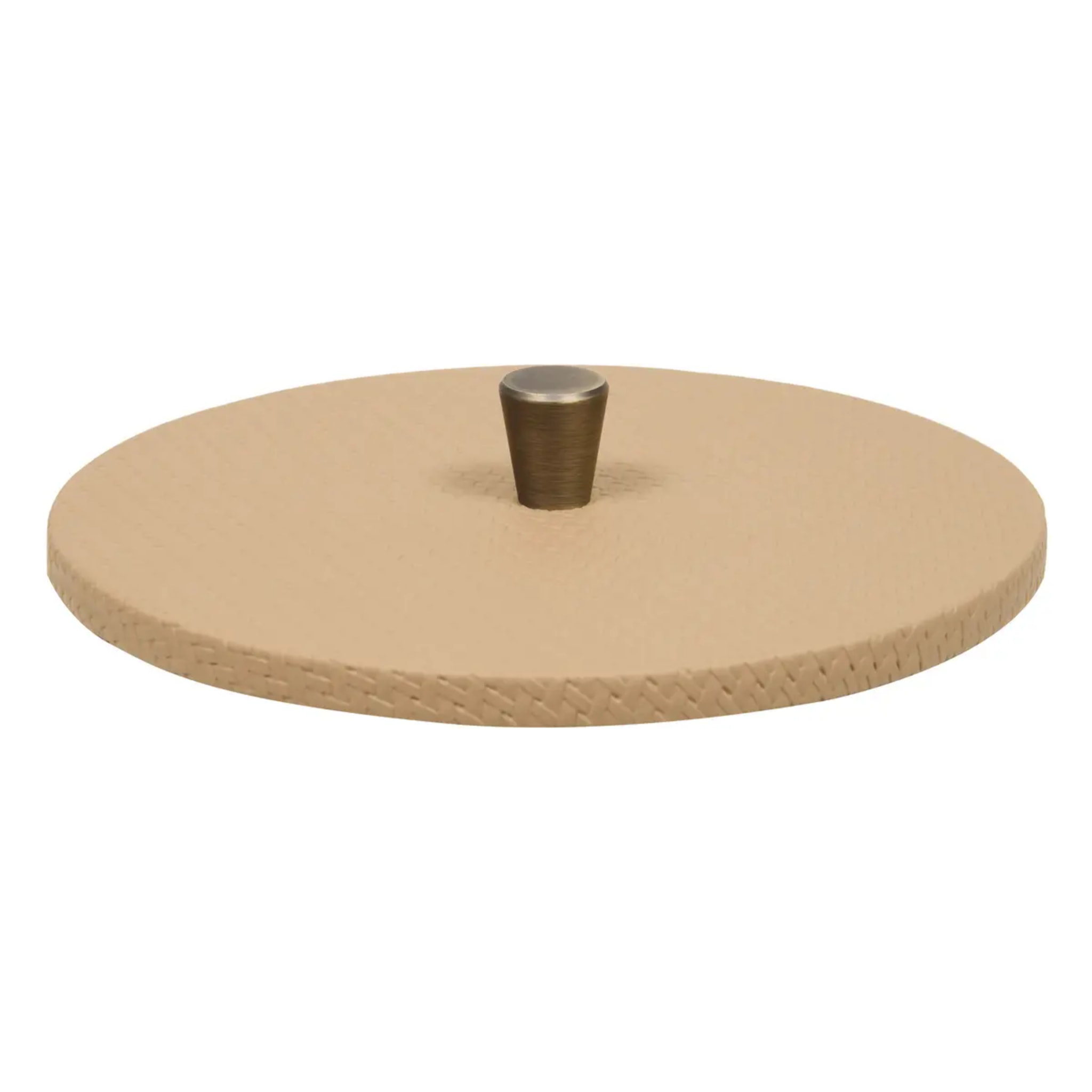 Lot de 2 boîtes déco rondes Bonie beige