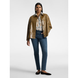 Elena Mirò - Jeans skinny en denim lavado washed - Azul