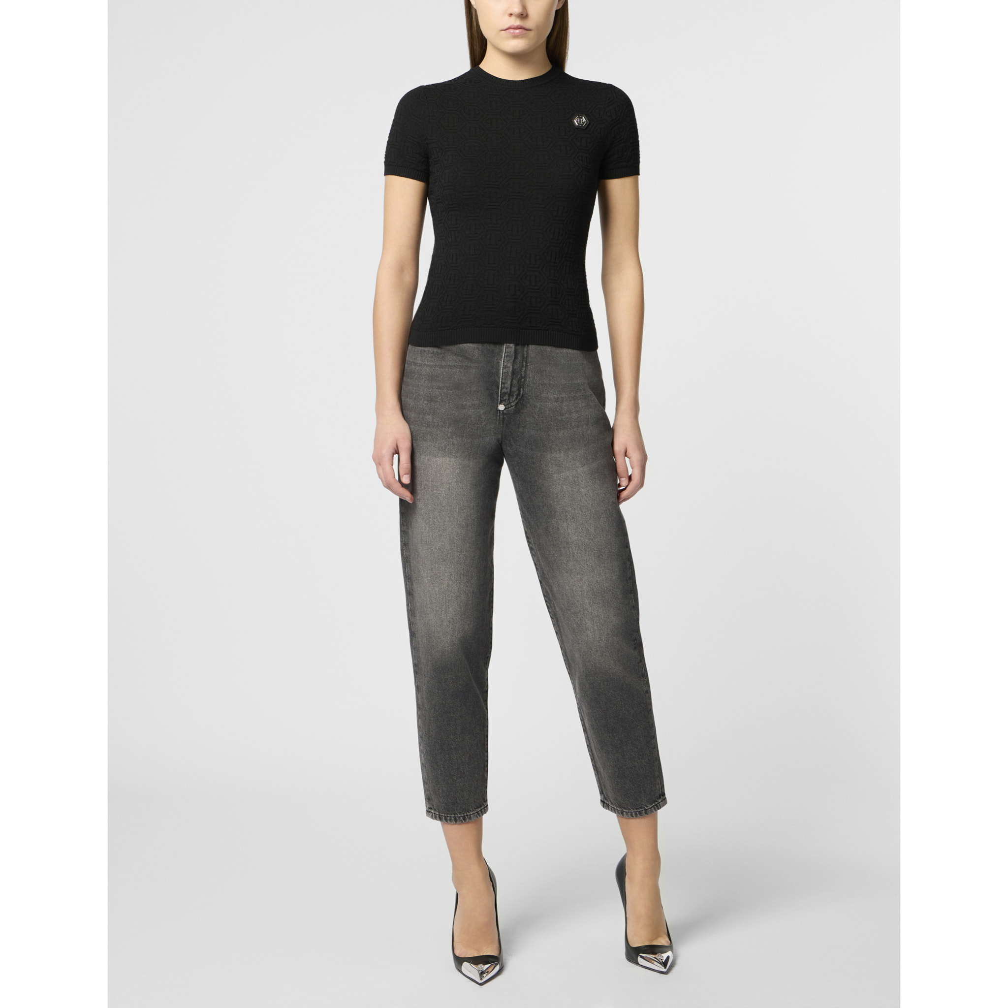 PHILIPP PLEIN Top de punto MONOGRAM