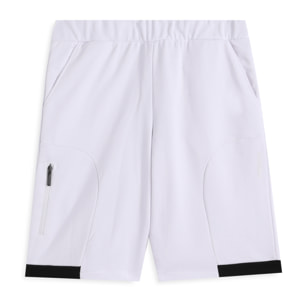 Pantaloni corti uomo in cotone con inserti a contrasto