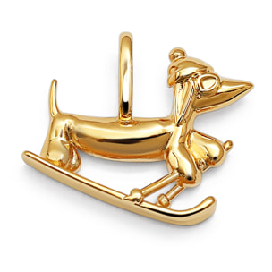 Charm Winter Teckel Baño Oro