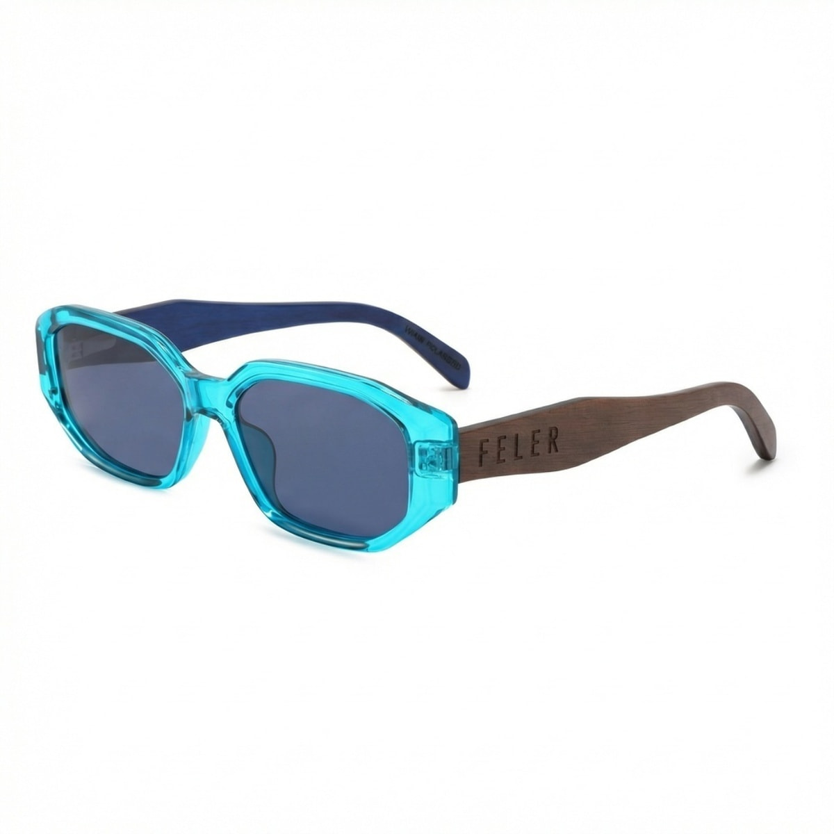Gafas de Sol Feler 1617-4 Polarizadas de Madera Unisex 54 mm
