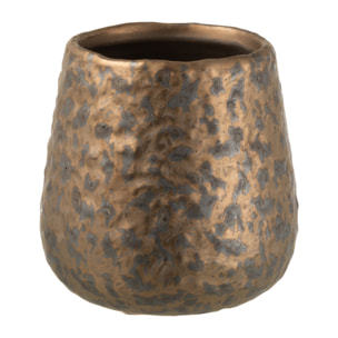 J-Line cache-pot Tachés Rond - céramique - cuivre - small - 2 pièces - Ø 12 cm