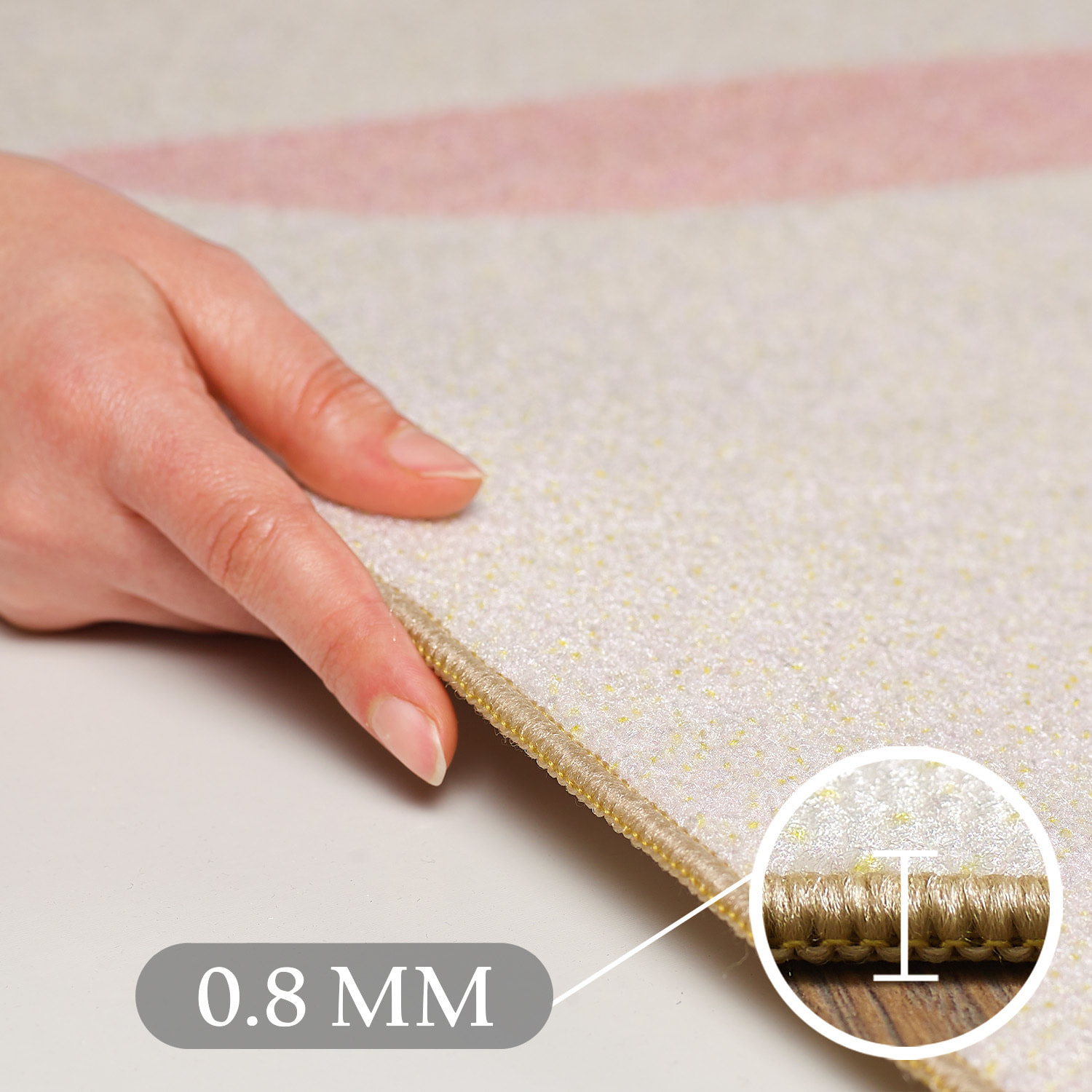 PLAY - Tapis enfant spirale étoile crème - PLA2021CRE