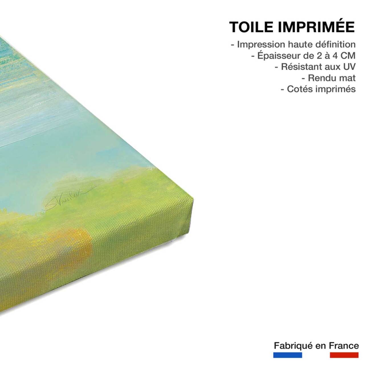 Tableau Arc en ciel sur l'asphalte Toile imprimée