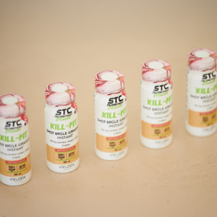 STC NUTRITION - Kill-Fit Shot - Concentré brûle-graisses et énergie - Perte de masse grasse et séchage - L-Carnitine + Choline + Guarana - Goût Fruits rouges -  Flacon de 60ml x 10