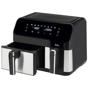 Freidora de aire JATA JEFR1228 de 9 litros. 2 cestillos. Digital. 8 programas de cocinado. Hasta 200º