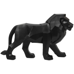Lion Origami Noir L33cm