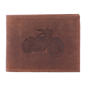 Portafoglio  da uomo In Vera pelle Made in Italy 9,5x12,5x2,5 cm