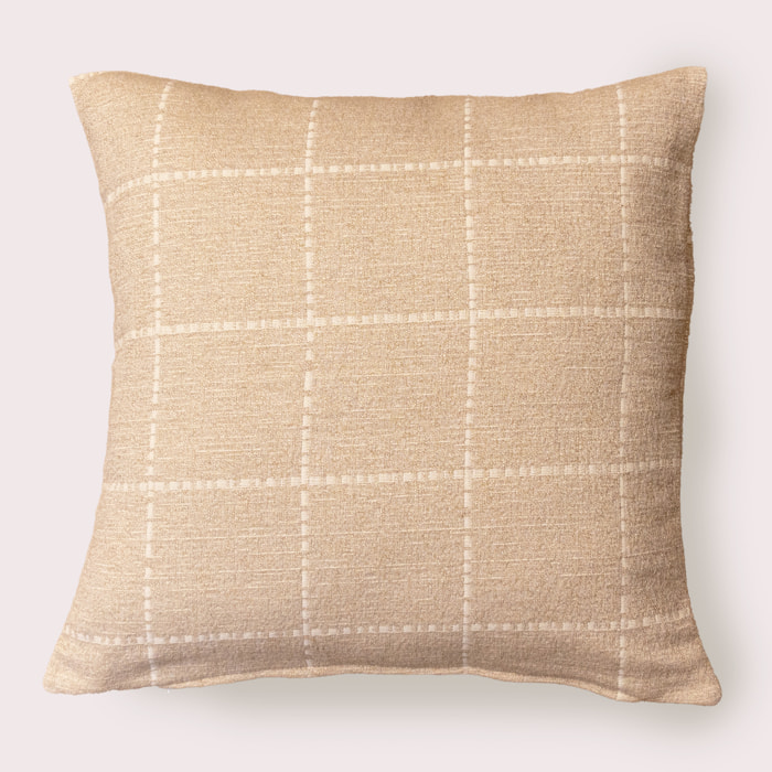 Naturals - Funda de Cojín Estampado - Con Cremallera - Sin relleno - 50% Algodón - 50% Poliéster - Jacquard - Vera