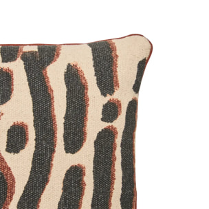 Coussin Wonja noir 40x30cm