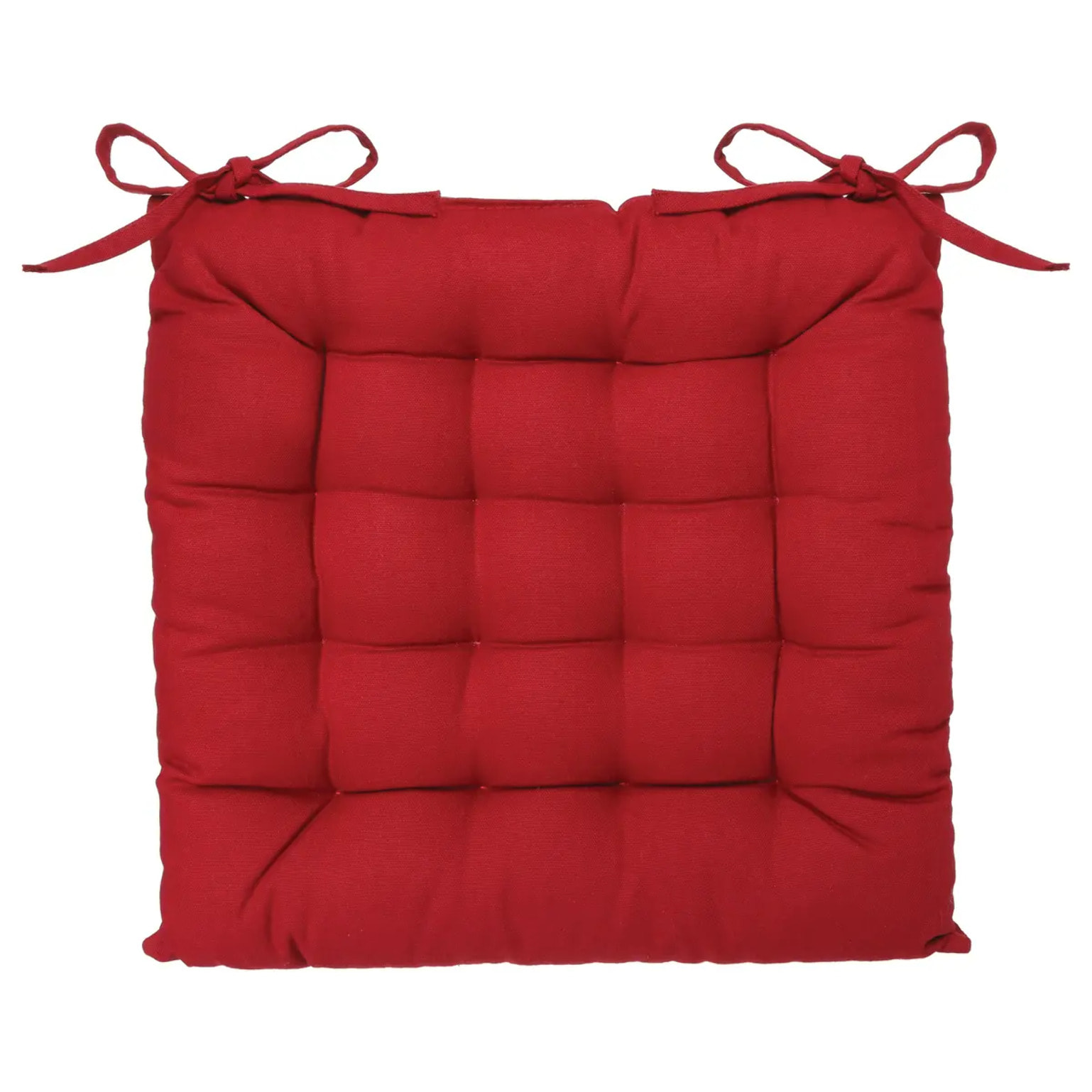 Galette de chaise rouge 38x38cm