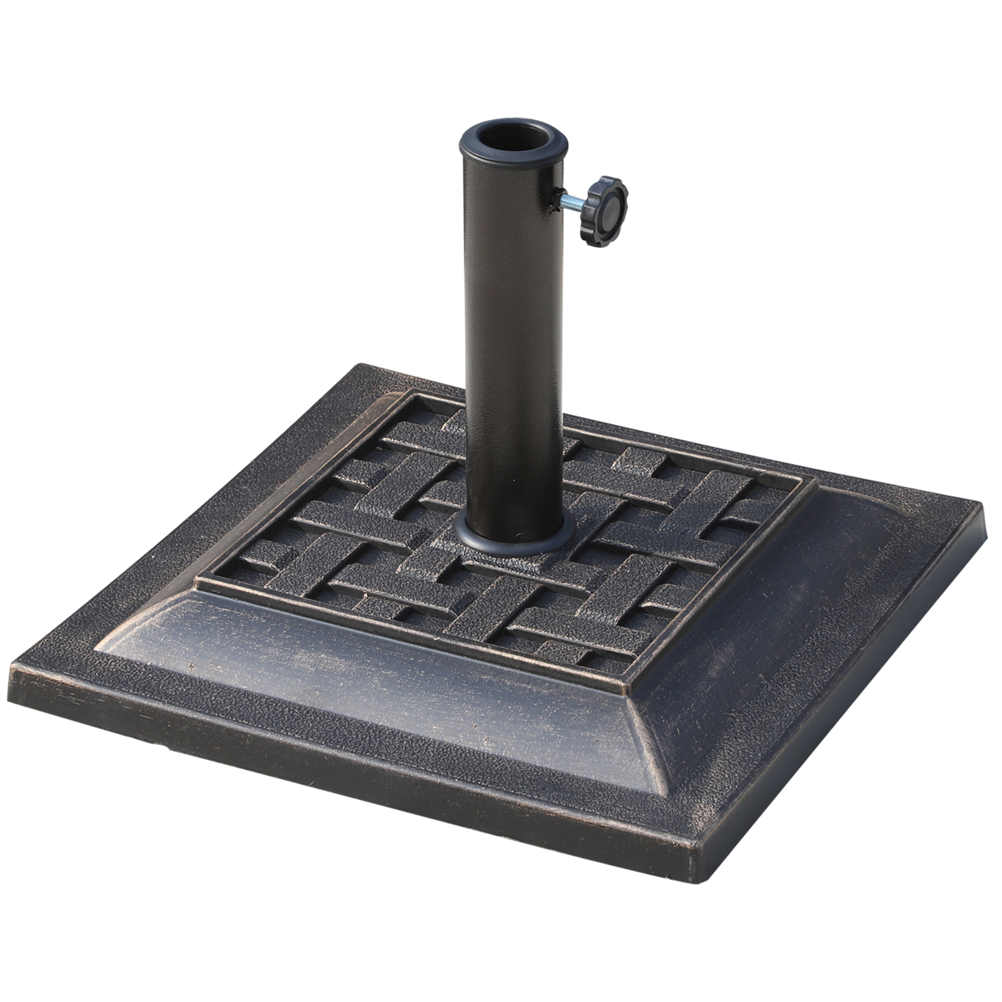 Base de Sombrilla para Parasol de Resina 44x44x33 cm Bronce