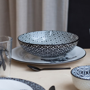 Lot de 6 assiettes creuses, VILLA LES PINS