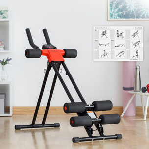 Pack Machine Abdominaux Pliable avec Guide d’Exercices et Gilet Sauna Sport Homme L InnovaGoods