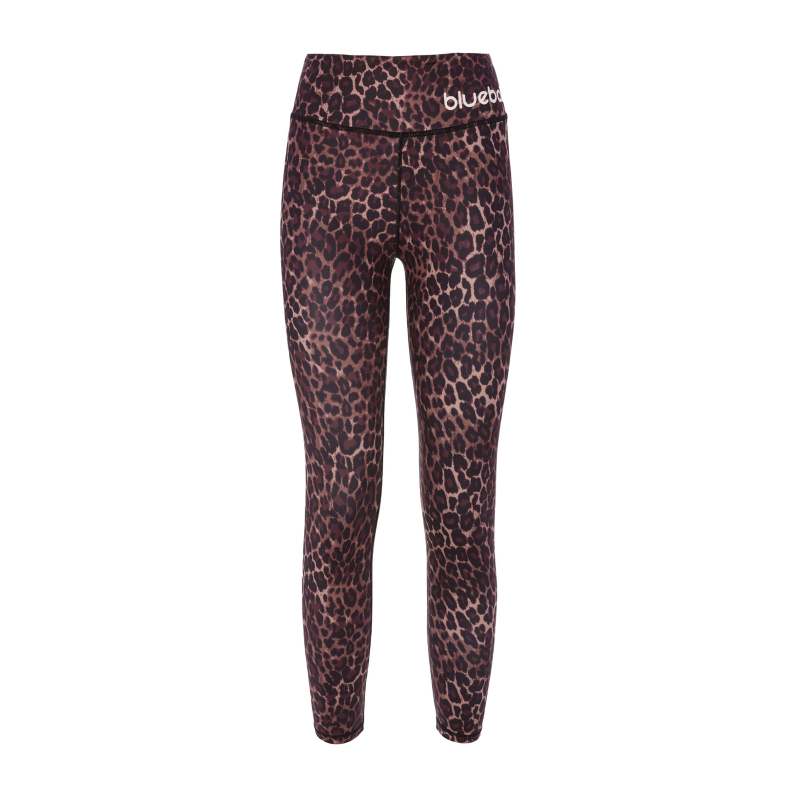Mallas de cintura alta con estampado animal print para mujer BLUEBALL Kalahari - Marrón