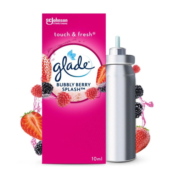Lot de 12 - Glade Touch & Fresh Recharge Bubbly Berry Splash