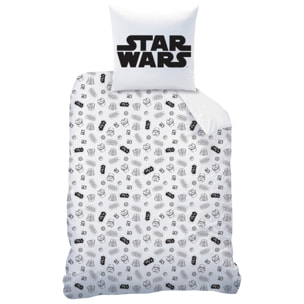 Parure de lit imprimée 100% coton, STAR WARS HOME TROUP