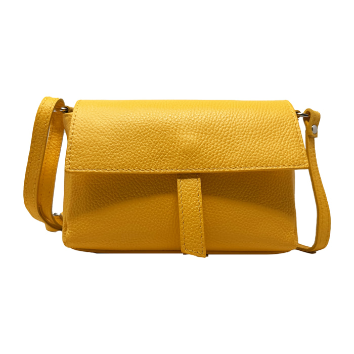 Borsetta a Tracolla Clutch in Vera Pelle Made in Italy