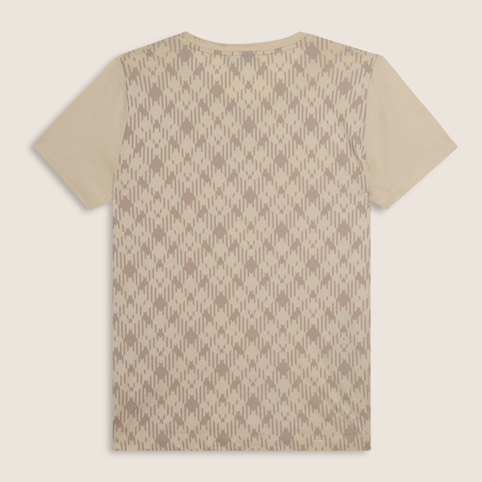 T-shirt raglan con inserto geometrico