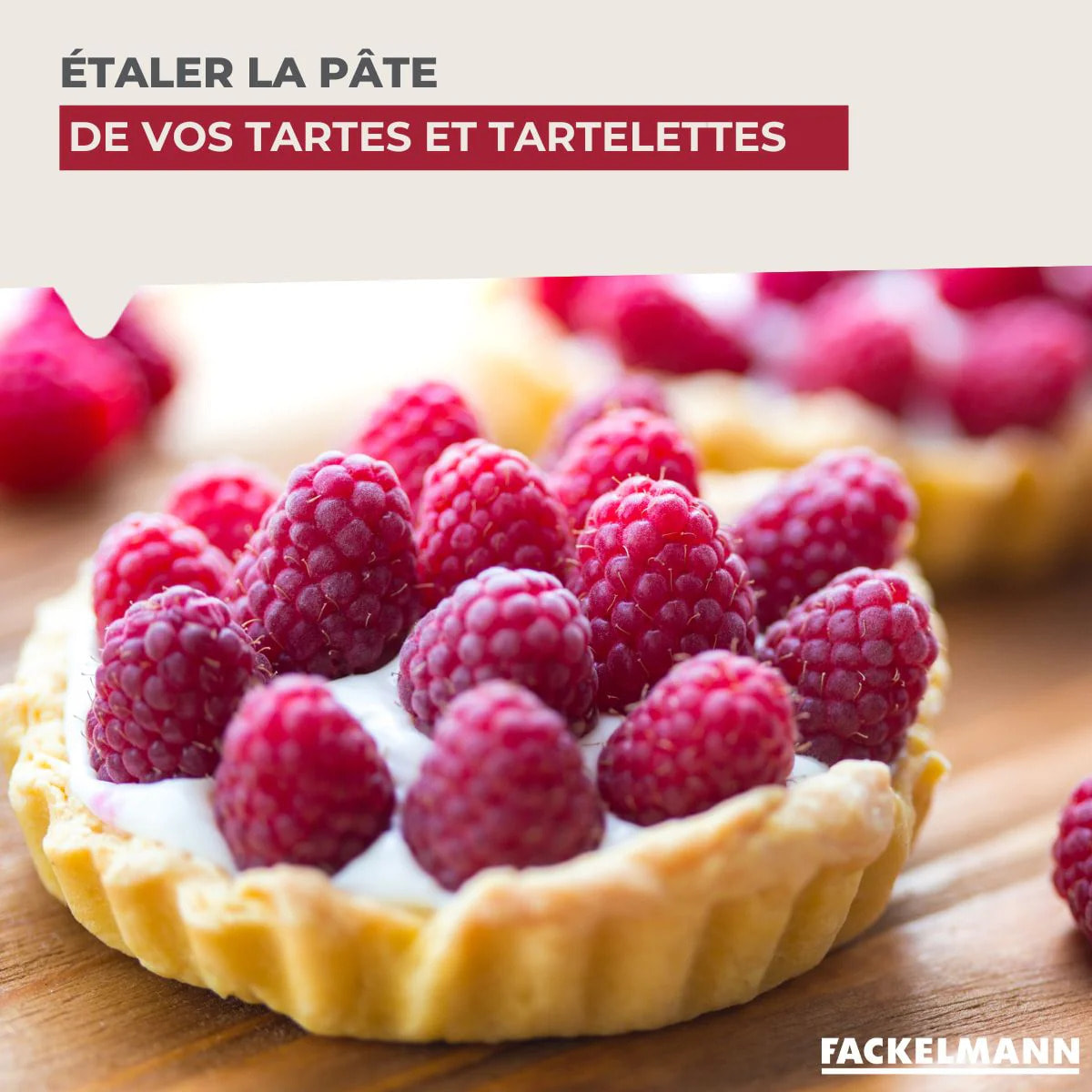 Ensemble de 2 Petits rouleaux à pâtisserie en bois 23,5 cm Fackelmann Wood Edition