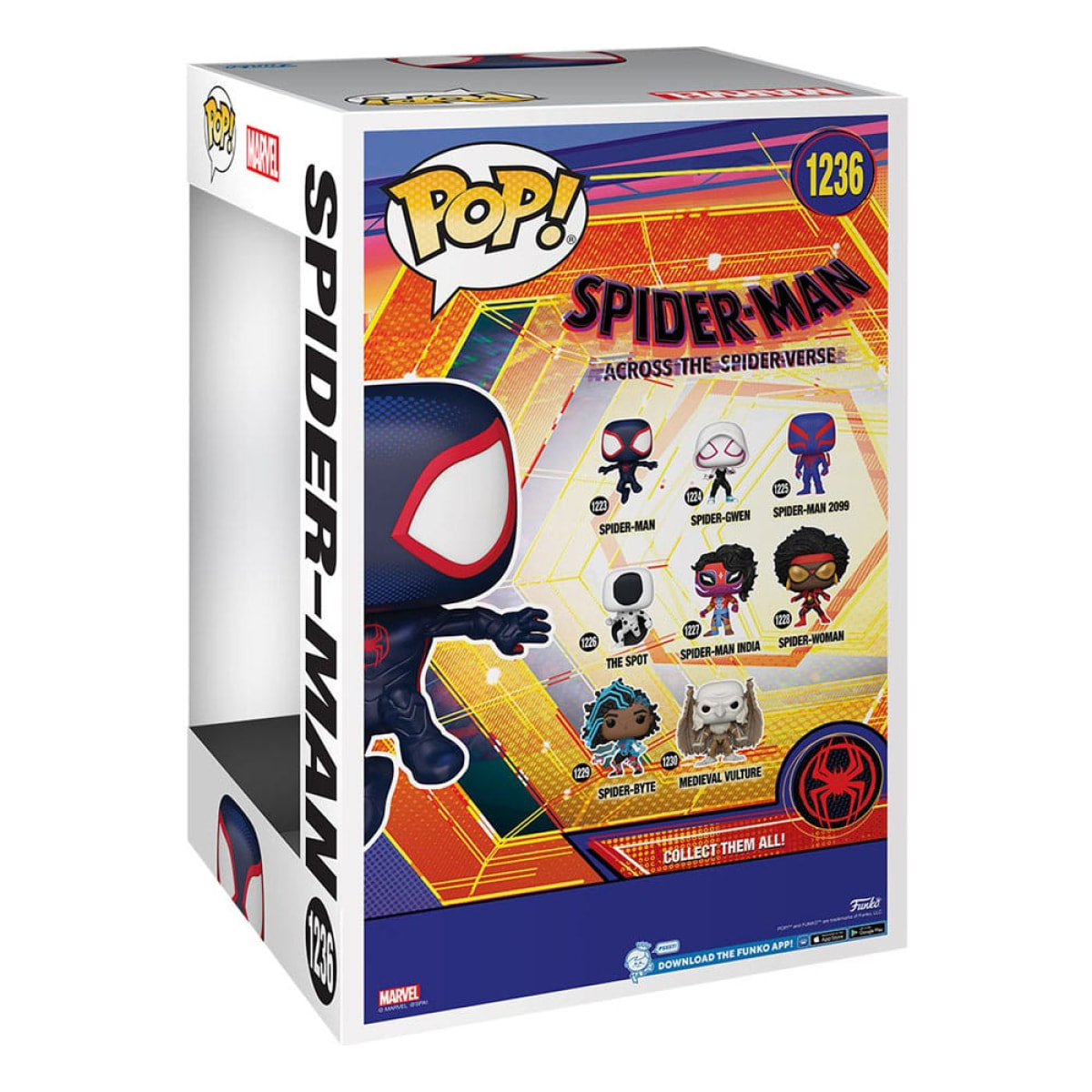 Spider-Man Across The Spiderverse Jumbo Funko Pop Vinile Figura Spider-Man 25cm