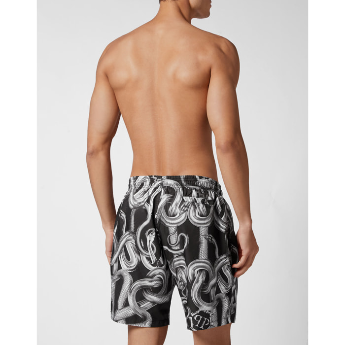 PHILIPP PLEIN Swim Trunks SNAKE
