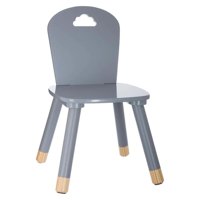 Silla para niños gris