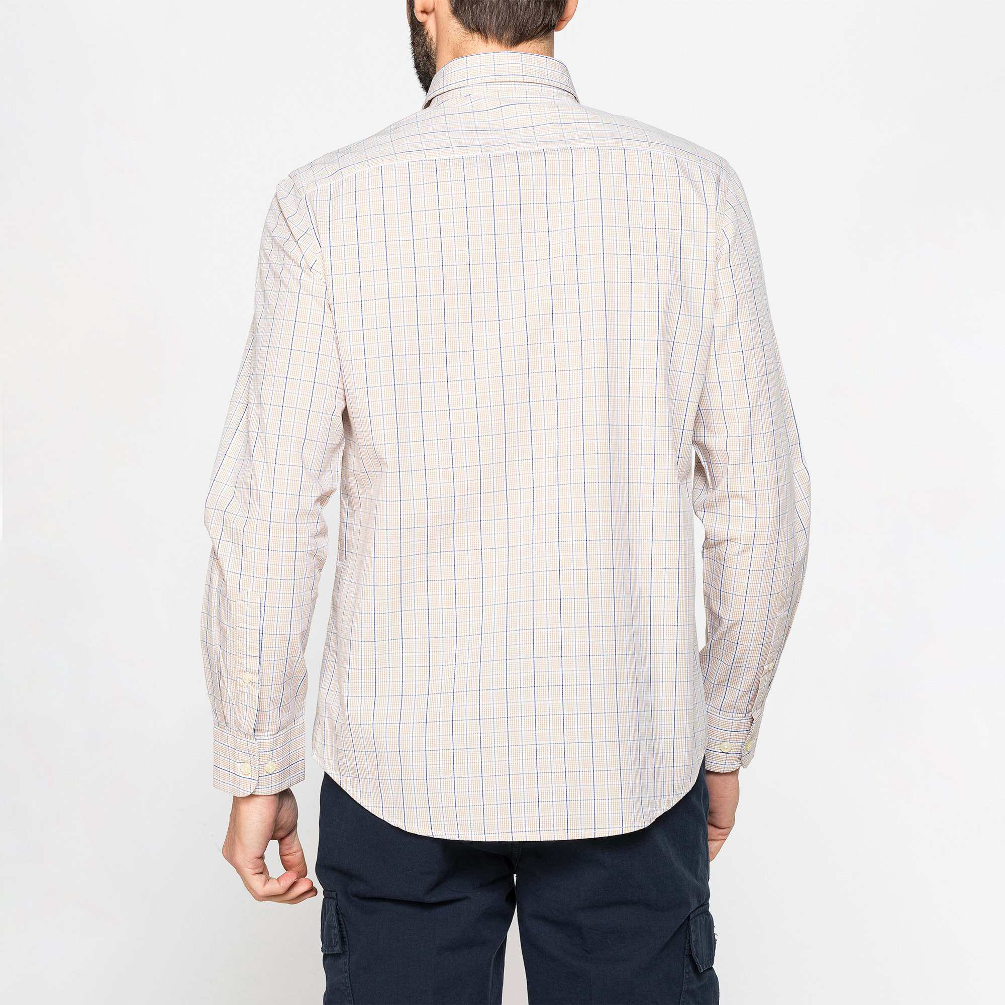 CAMICIA BUTTON-DOWN CON MANICA LUNGA E TASCHINO