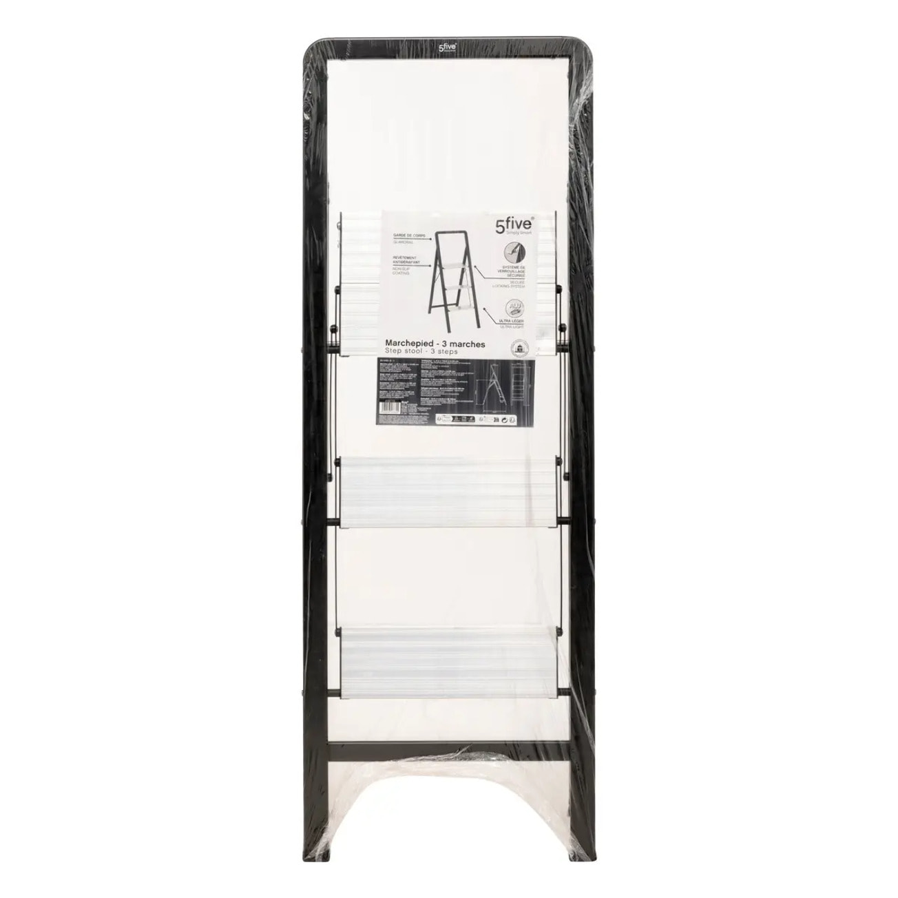 Marchepied en aluminium gris 3 marches H105cm