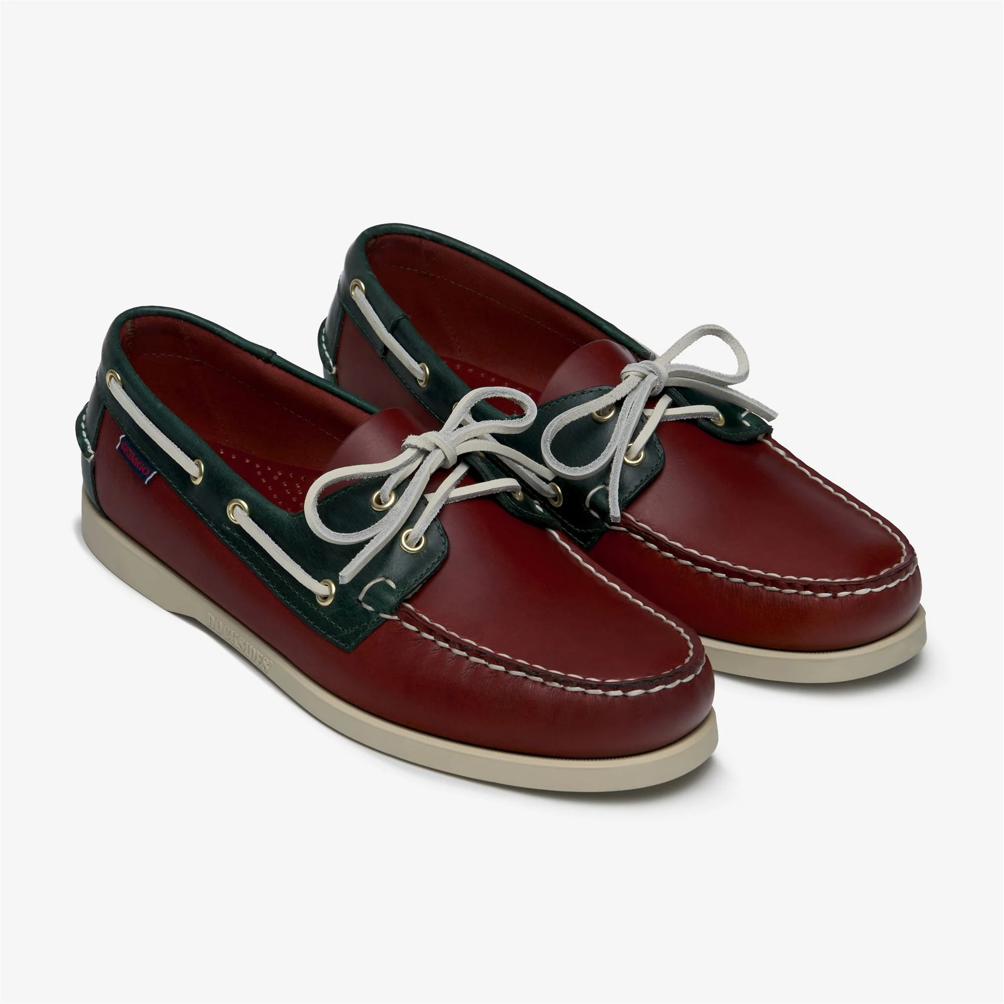 Sebago - Docksides Uomo Rosso - Docksides Portland Waxed