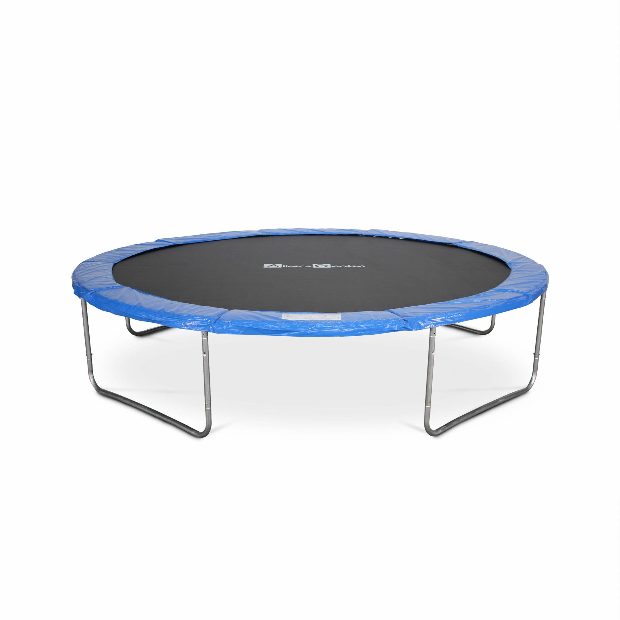 Trampoline rond Ø 370cm bleu avec son filet de protection - Saturne - Trampoline de jardin 370 cm 3m | Qualité PRO. | Normes EU