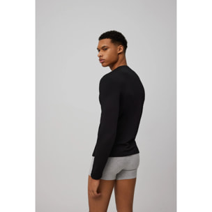 Maglia termica nera a maniche lunghe