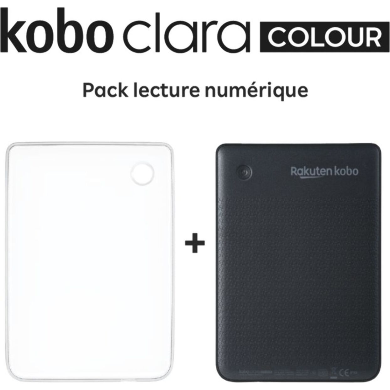 Liseuse eBook KOBO Pack Clara Colour + Cover Transparente