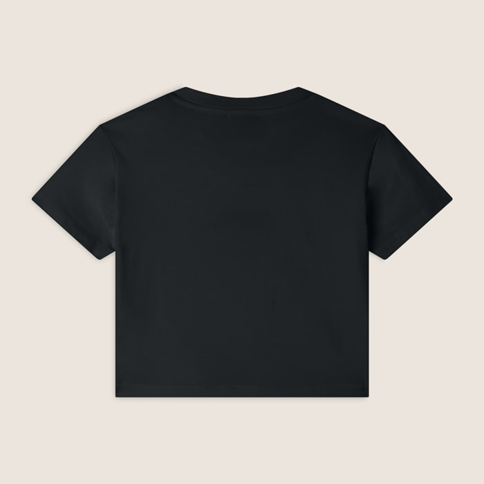 T-shirt cropped slim fit in jersey leggero