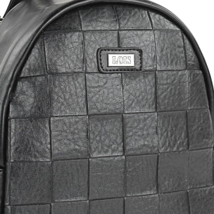 Bolso Mochila Mujer Lois Crossover Negro