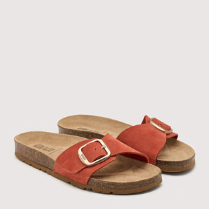 Sandalia Bio Piel Teja - Azure