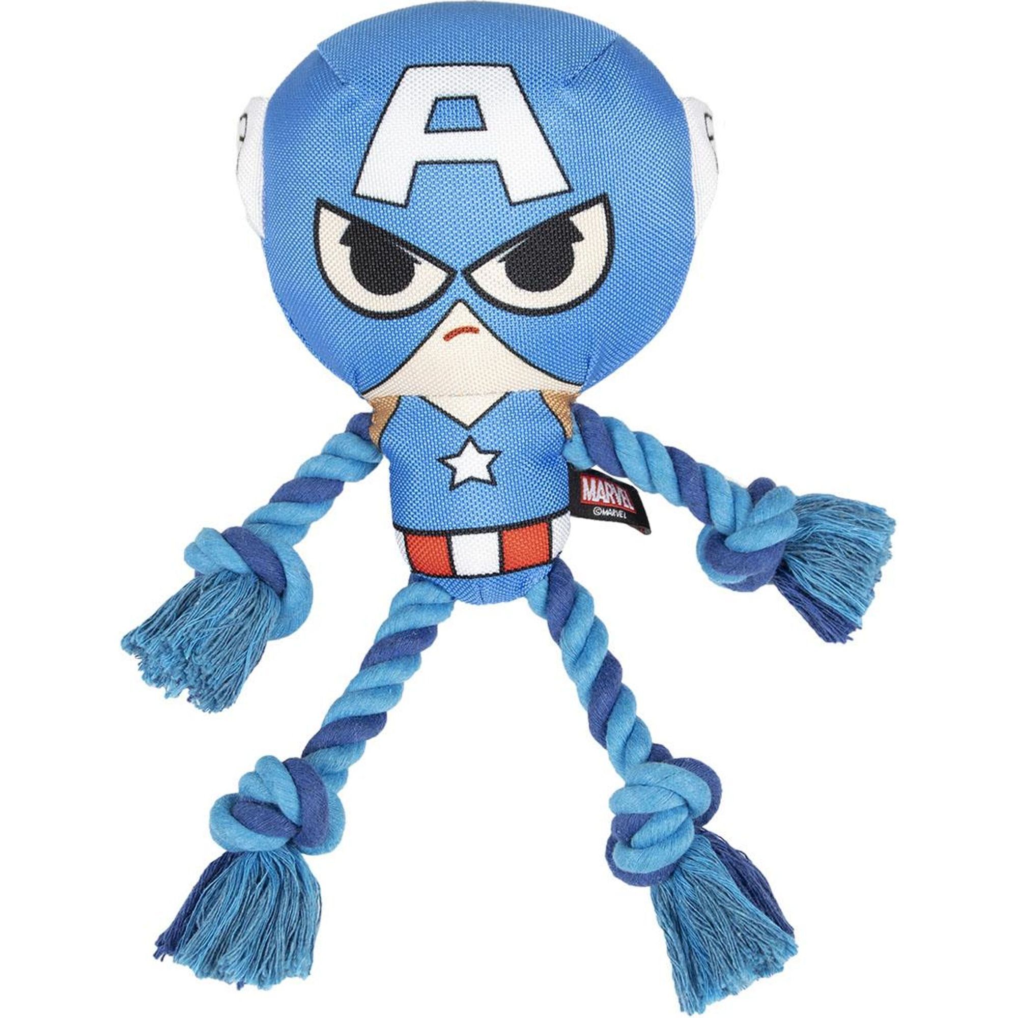 Cuerda Dental Para Perro Avengers Capitan America Blue
