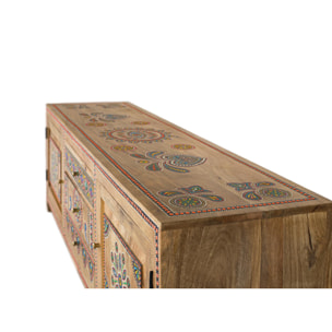 Mueble TV de Madera de Mango 150 Cm Estilo Boho Ethnic