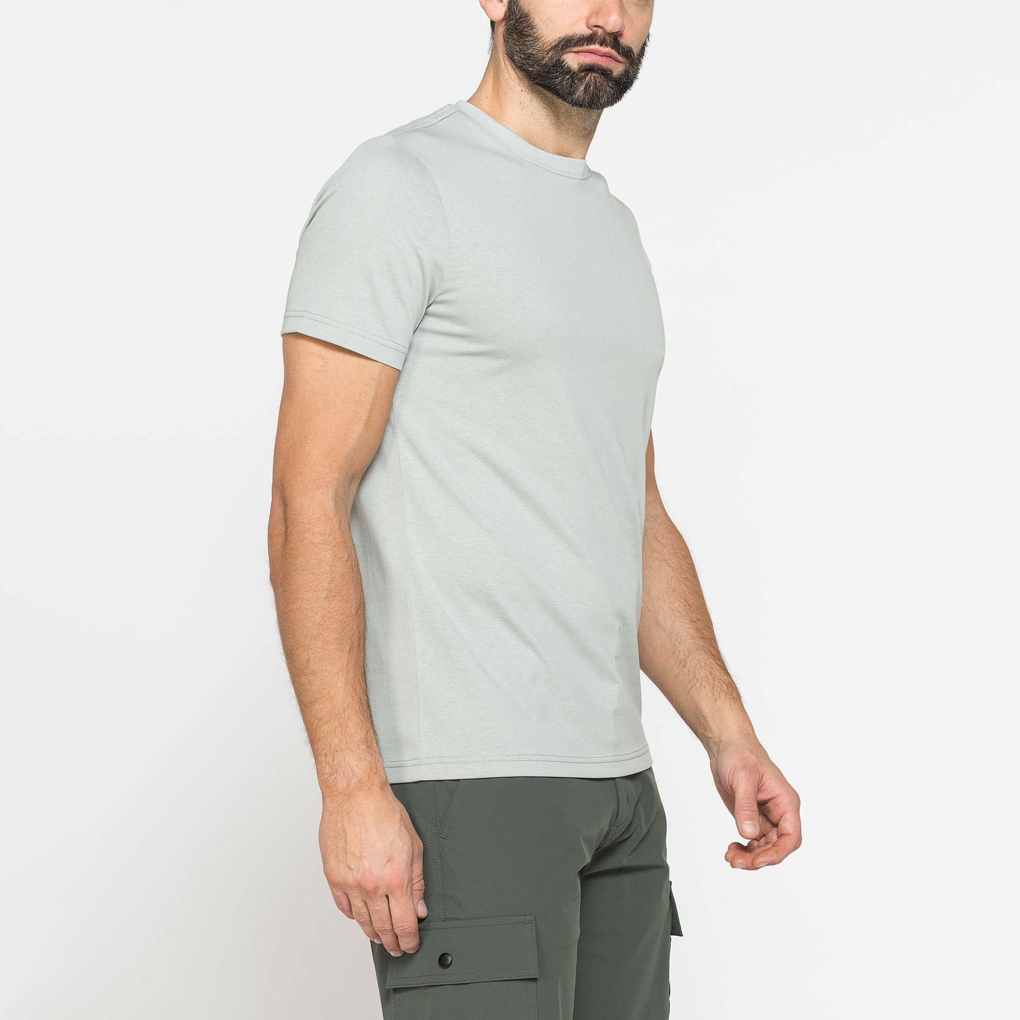 T-SHIRT IN TESSUTO ELASTICIZZATO NO STIRO