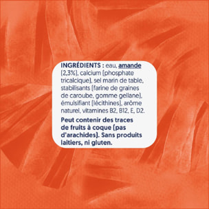8 x 1L - Alpro - Boisson Végétale - Amandes non grillées sans sucres