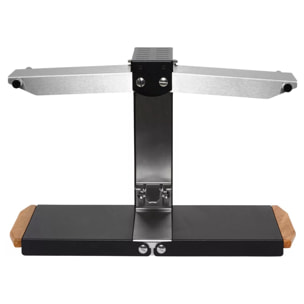 Appareil à raclette traditionnel Brézière® PREMIUM - Noir Poignées bois - Couteau inclus - 1/4 ou 1/6 meule - 230V 1000W