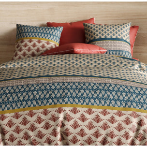 Parure Housse De Couette + 1 taie 100% coton 71fils Manille