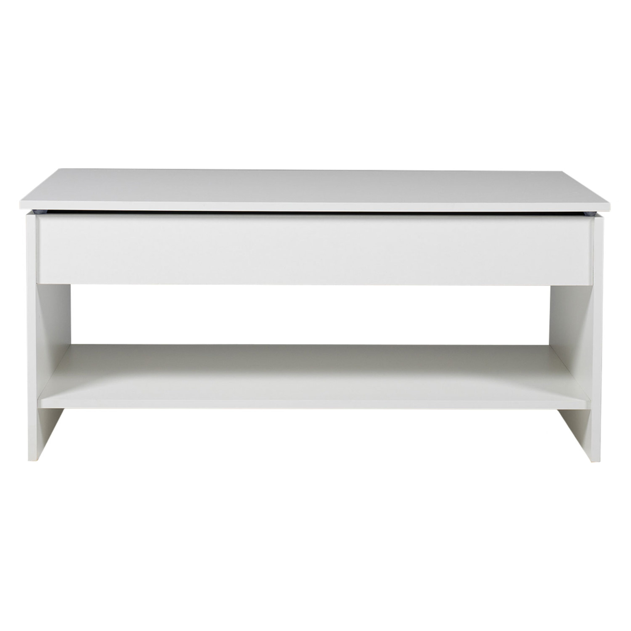 Table basse avec plateau relevable blanche HEDDA